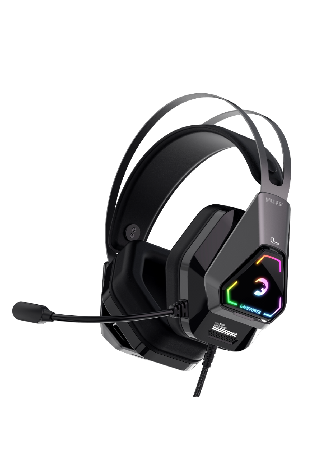 GamePower Fujin Siyah 7.1 RGB Oyuncu Kulaklığı